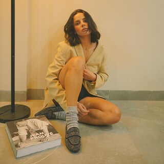 Foto 8 | Mocasines Loafer Moda Flat Brillos Para Mujer Walki Valeria Negro