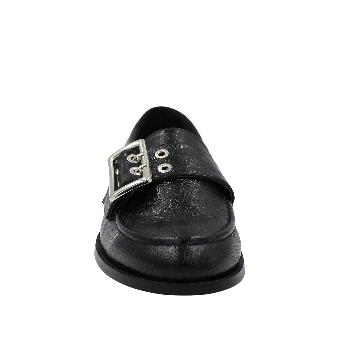 Foto 4 pulgar | Mocasín Loafer Para Dama Con Hebilla Metálica Grande Elena
