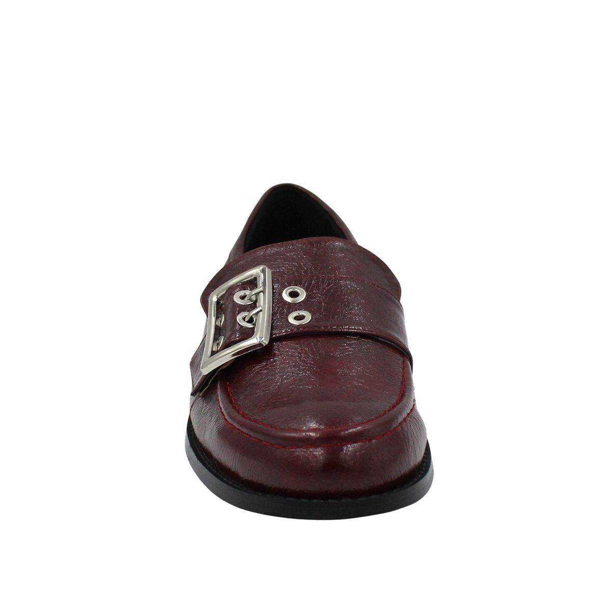 Foto 4 pulgar | Mocasín Loafer Para Dama Con Hebilla Metálica Grande Elena