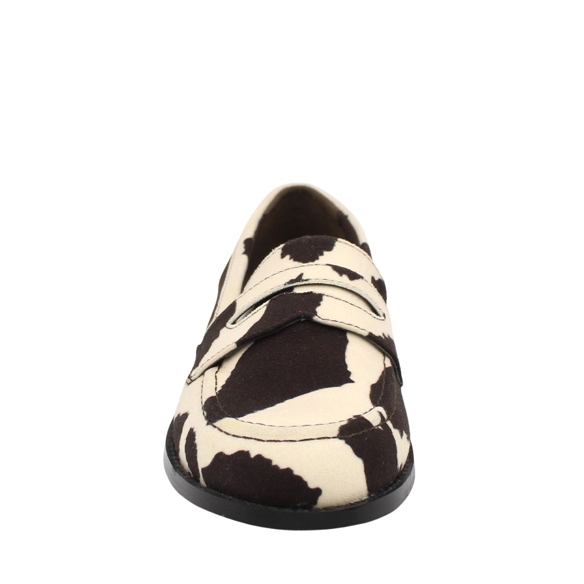 Foto 4 pulgar | Mocasín Loafer Para Dama Con Estampado De Vaca Natalia