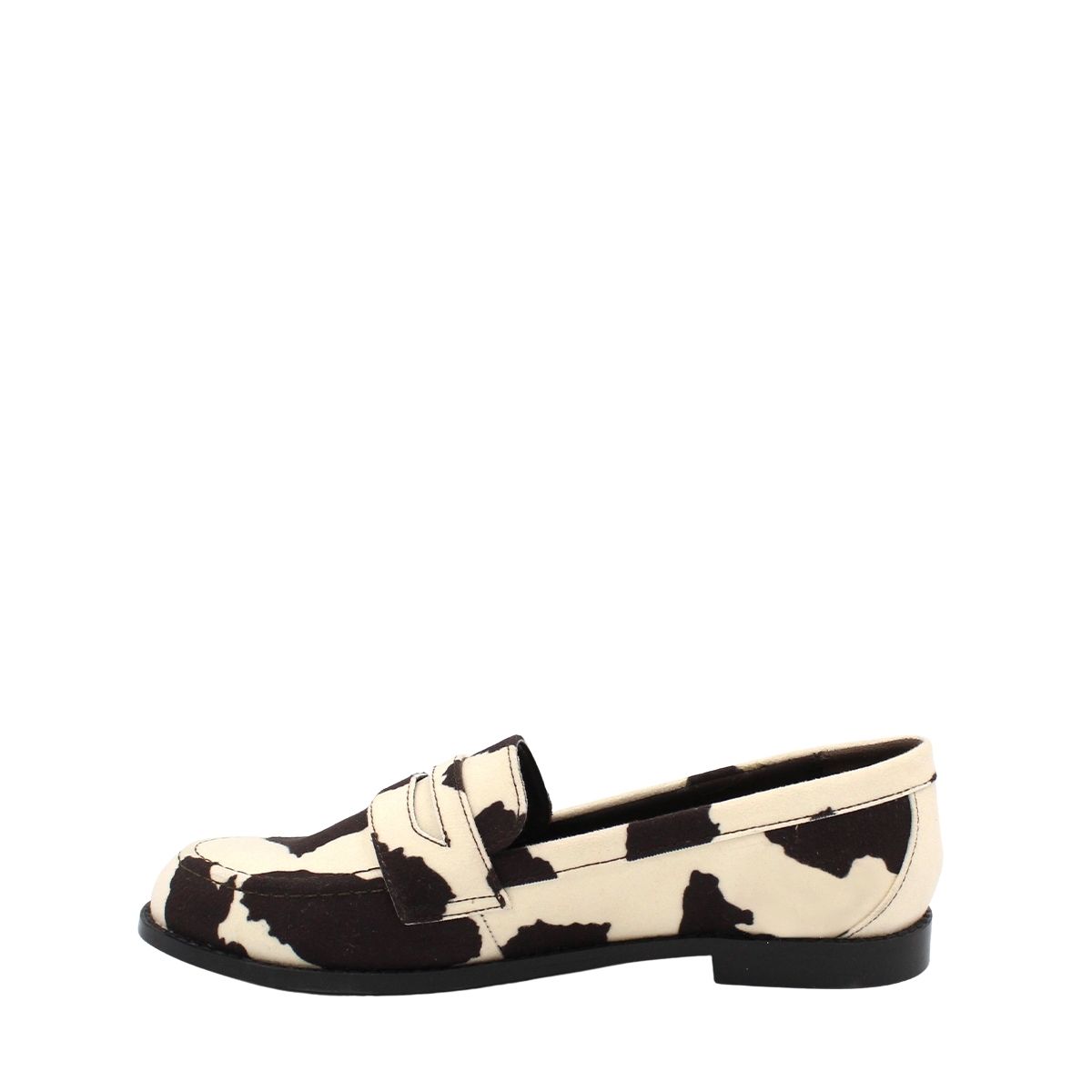 Foto 5 pulgar | Mocasín Loafer Para Dama Con Estampado De Vaca Natalia