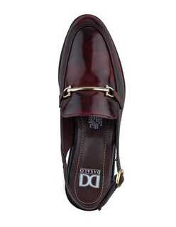 Foto 5 | Mocasín Mule Vino Para Mujer Con Hebilla Y Tacón Bajo