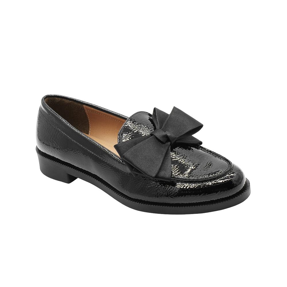 Foto 2 pulgar | Mocasin Para Mujer Salamandra  Color Charol Negro 22-26 Negro