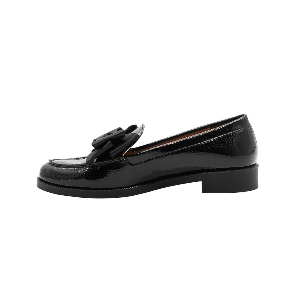 Foto 3 pulgar | Mocasin Para Mujer Salamandra  Color Charol Negro 22-26 Negro