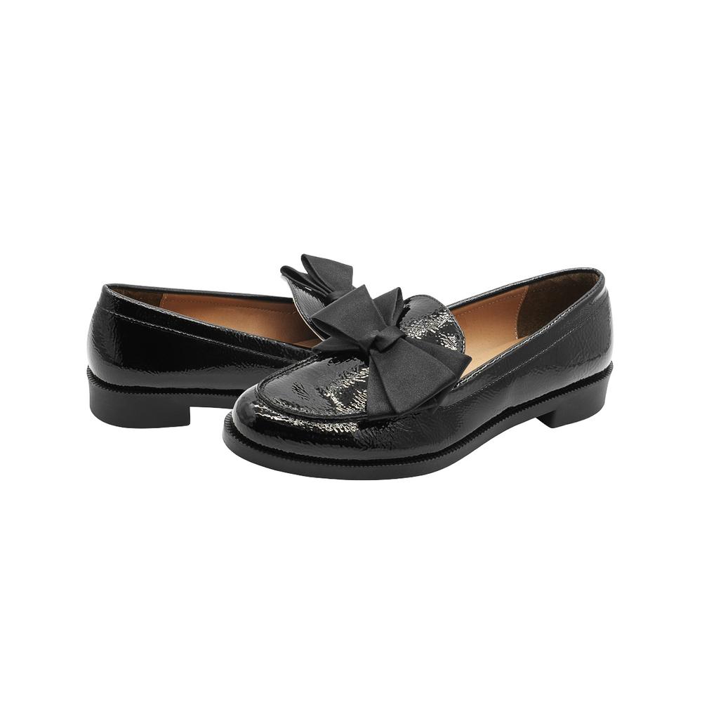 Foto 6 pulgar | Mocasin Para Mujer Salamandra  Color Charol Negro 22-26 Negro