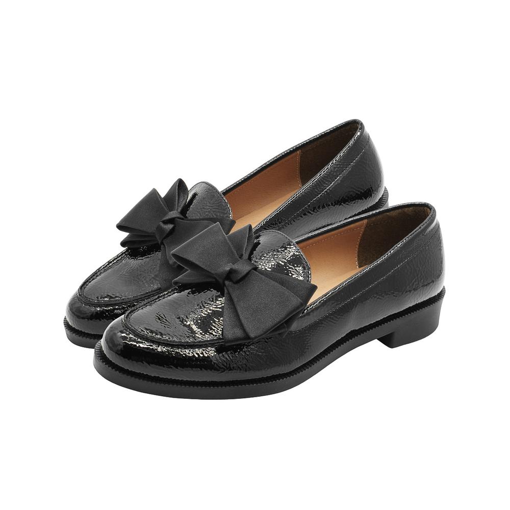Foto 7 pulgar | Mocasin Para Mujer Salamandra  Color Charol Negro 22-26 Negro