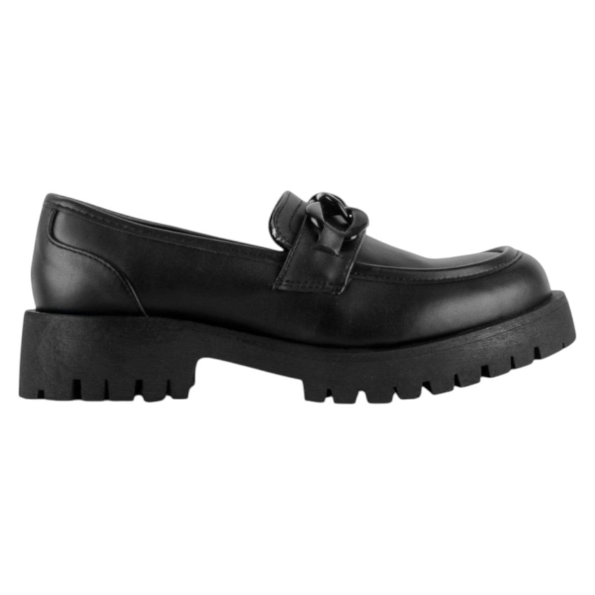 Foto 3 pulgar | Mocasines Exterior Piel Vegana Color Negro Para Mujer De Rbcollection