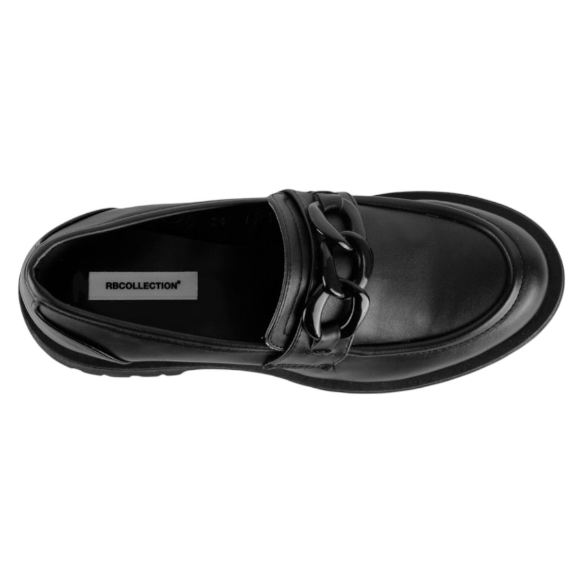 Foto 4 pulgar | Mocasines Exterior Piel Vegana Color Negro Para Mujer De Rbcollection