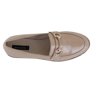 Foto 3 | Mocasines Exterior Charol Color Beige Para Mujer De Rbcollection