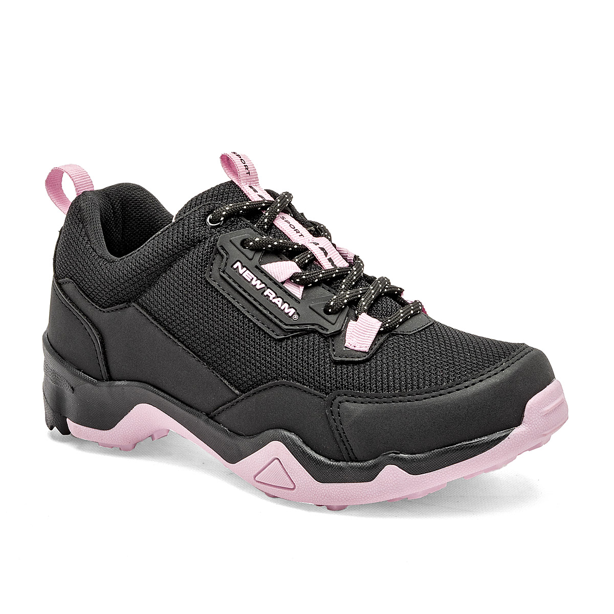 Foto 1 | Ram Zapato Para Hacer Hiking Para Mujer Negro Rosa