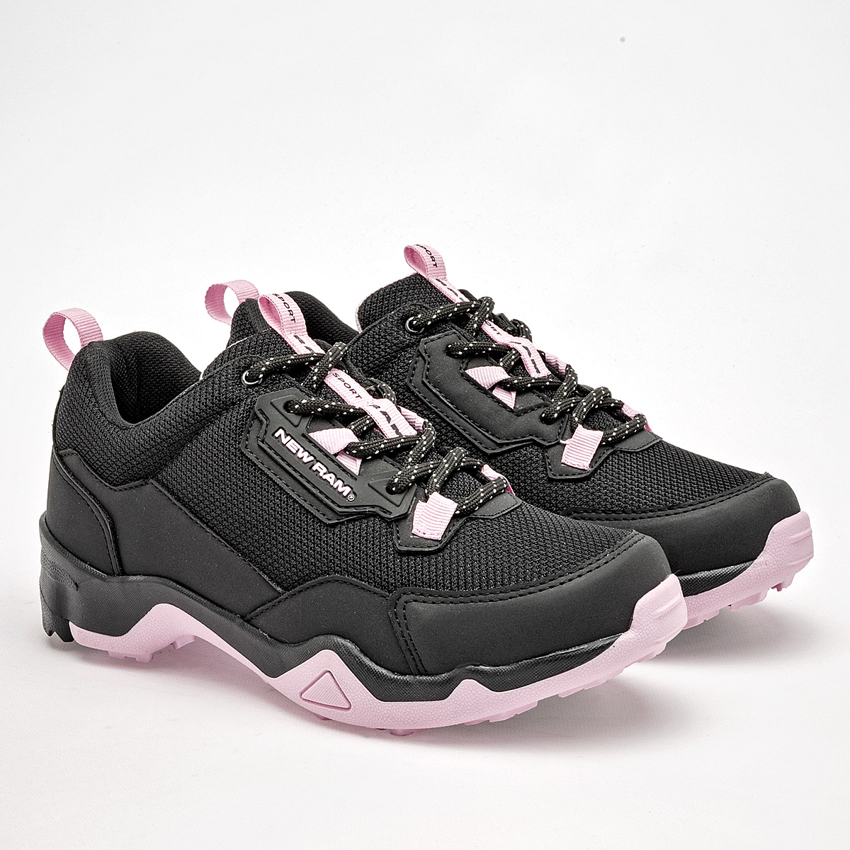 Foto 2 | Ram Zapato Para Hacer Hiking Para Mujer Negro Rosa