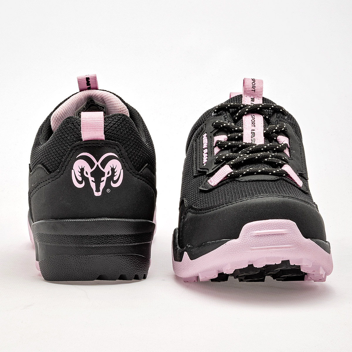 Foto 5 pulgar | Ram Zapato Para Hacer Hiking Para Mujer Negro Rosa