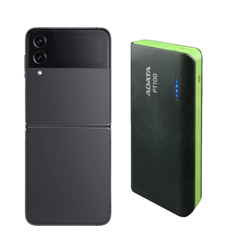 Celular Galaxy Z Flip 4 Reacondicionado 256 GB color Negro más Power Bank 10,000mah