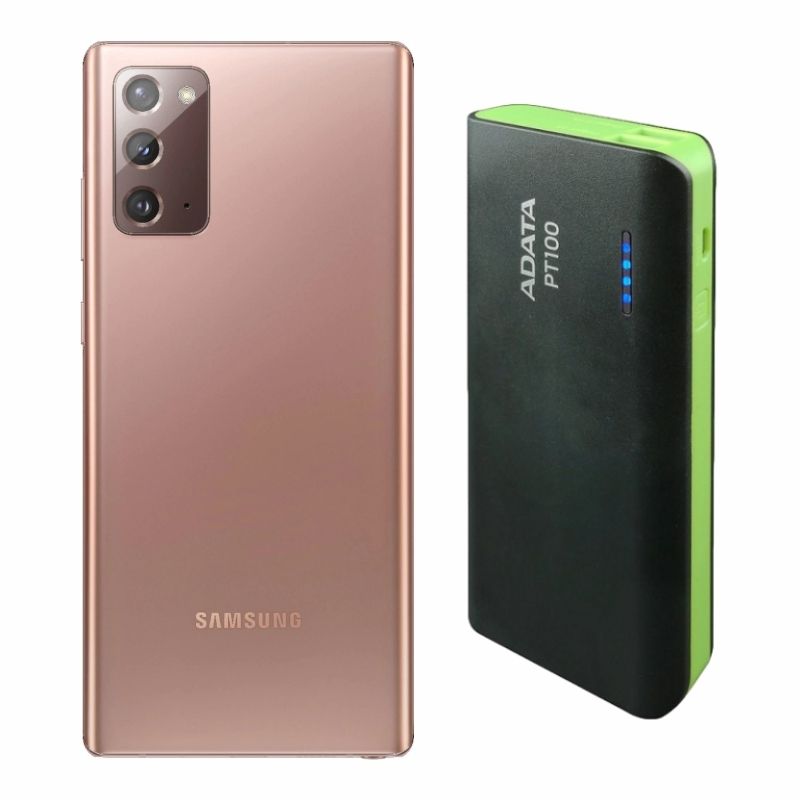 Celular Samsung Galaxy Note 20 SM-N981U1 color Rosa Reacondicionado 128GB Bronce más Power Bank 10,000MAH