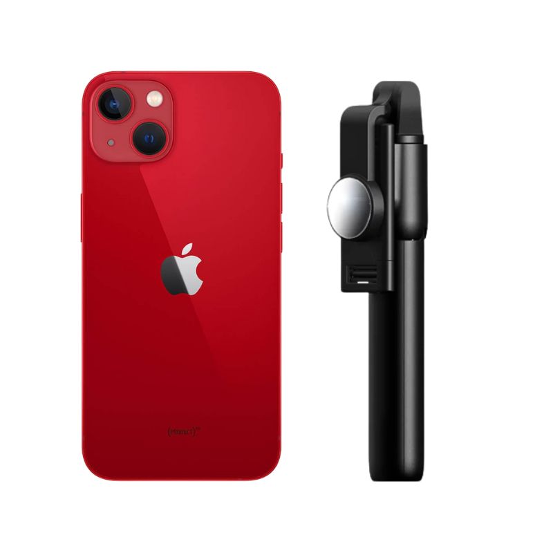 Foto 2 pulgar | Celular iPhone 13 128gb color Rojo Reacondicionado + Bastón Bluetooth