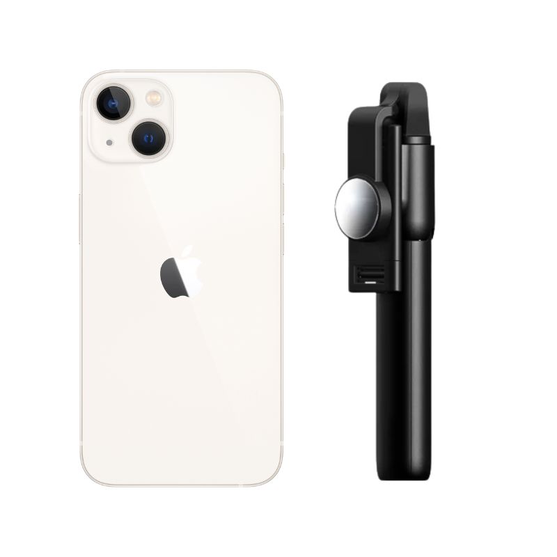 Celular iPhone 13 128gb color Blanco Reacondicionado + Bastón Bluetooth