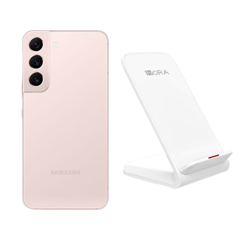 Celular Samsung S22 Plus 128gb color Rosa Reacondicionado + Base Cargador