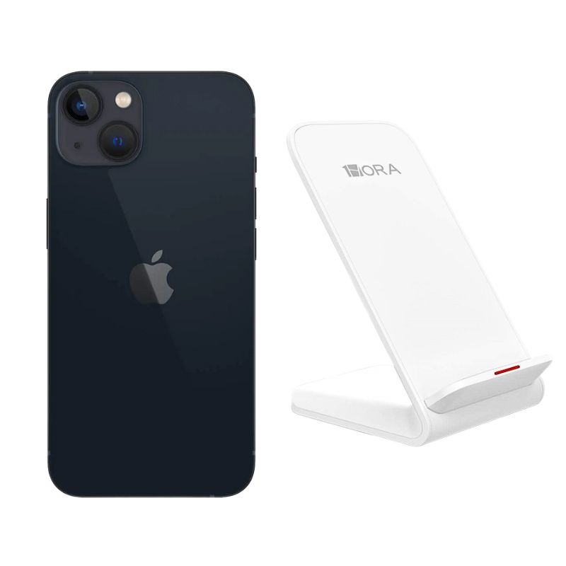 Celular iPhone 13 128gb Negro Reacondicionado + Base Cargador