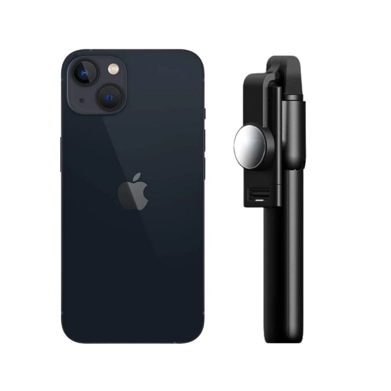 Foto 2 pulgar | Celular iPhone 13 128gb Negro Reacondicionado + Bastón Bluetooth