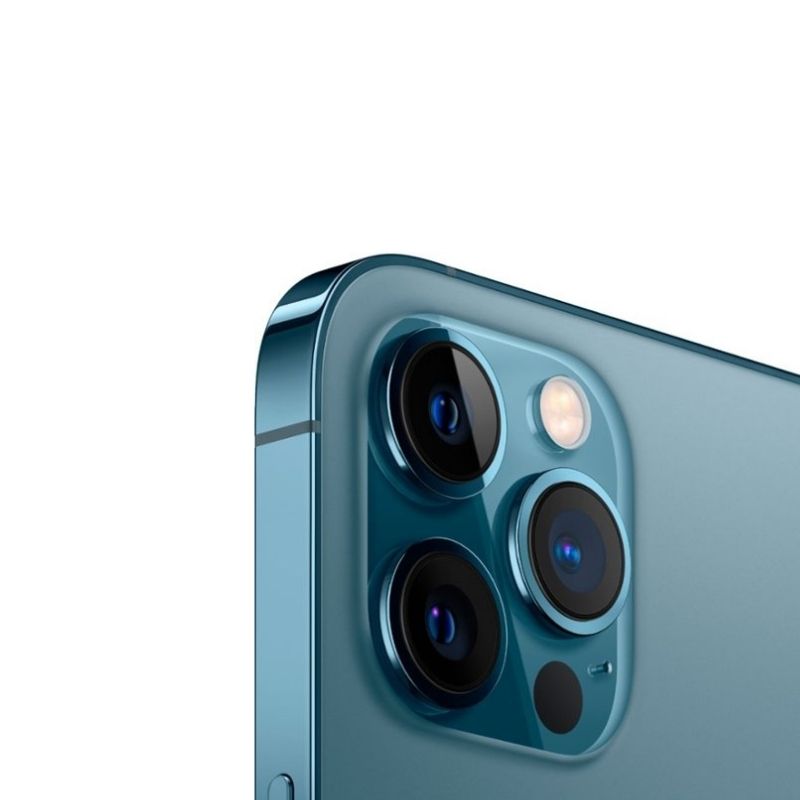 Foto 4 pulgar | Celular IPhone 12 Pro Max 128gb color Azul Reacondicionado + Bastón Bluetooth