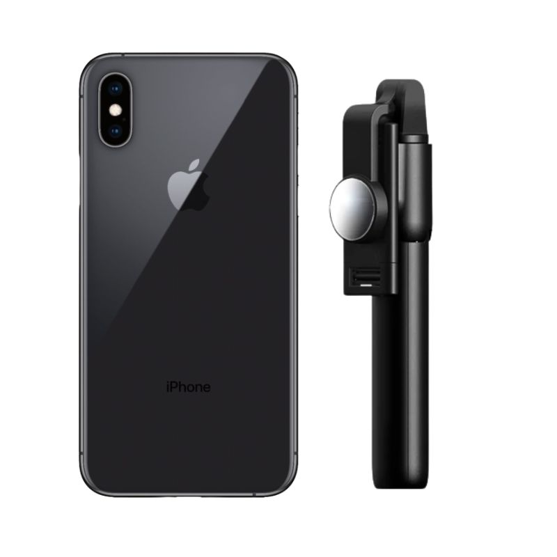 Foto 1 | Celular iPhone X 64gb color Negro Reacondicionado + Bastón Bluetooth