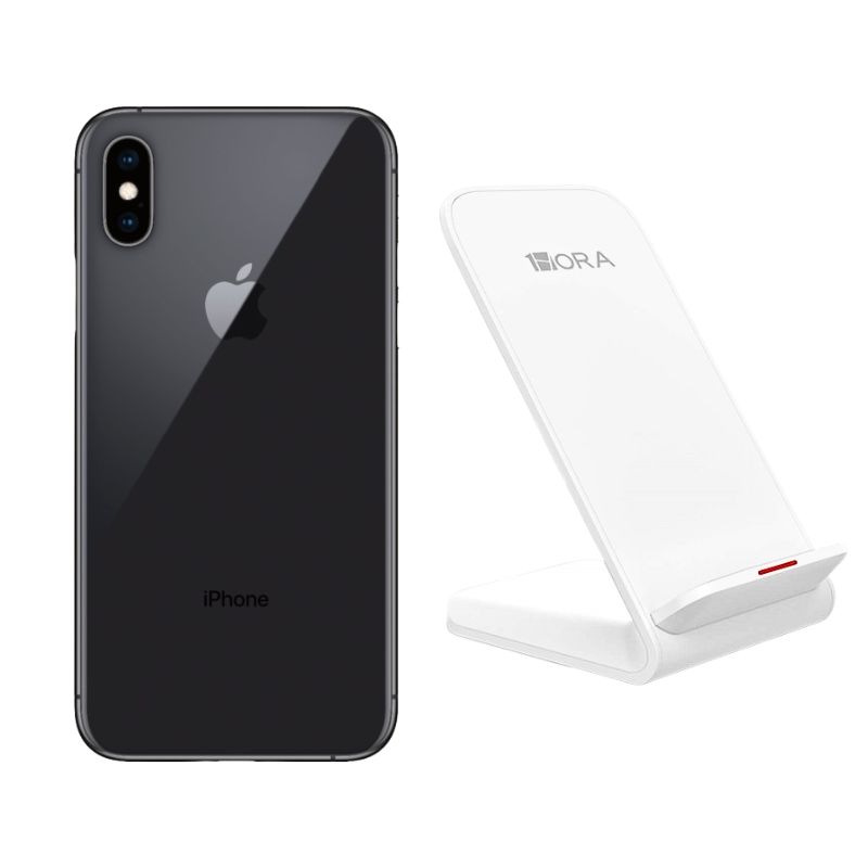 Celular iPhone X 256gb color Negro Reacondicionado + Base Cargador