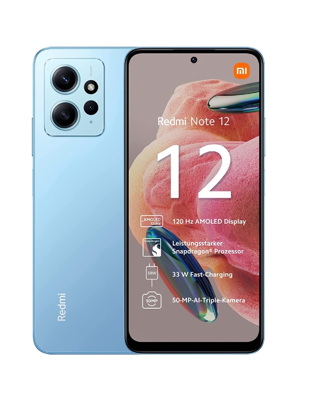 Foto 2 pulgar | Celular Xiaomi Redmi Note 12 Ice color Azul Reacondicionado Grado A