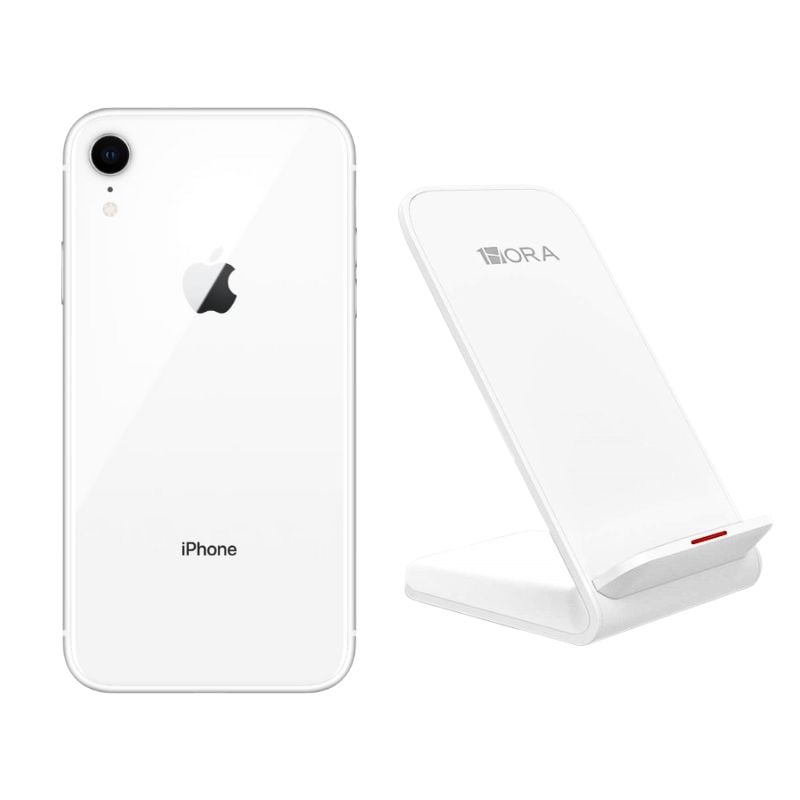 Celular Apple iPhone Xr 64gb color Blanco Reacondicionado Grado A + Base Cargador $7,499