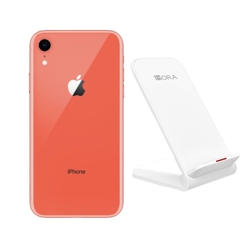 Foto 2 pulgar | Celular iPhone Xr 64gb Coral Reacondicionado + Base Cargador