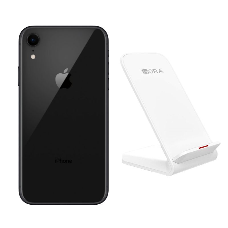 Foto 2 pulgar | Celular iPhone Xr 64gb Negro Reacondicionado + Base Cargador