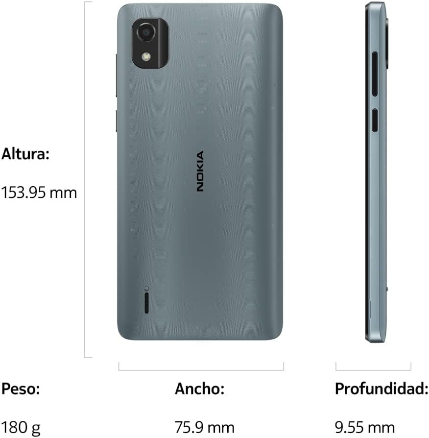 Foto 3 pulgar | Celular Nokia C2 2E Dual Sim color Gris Reacondicionado