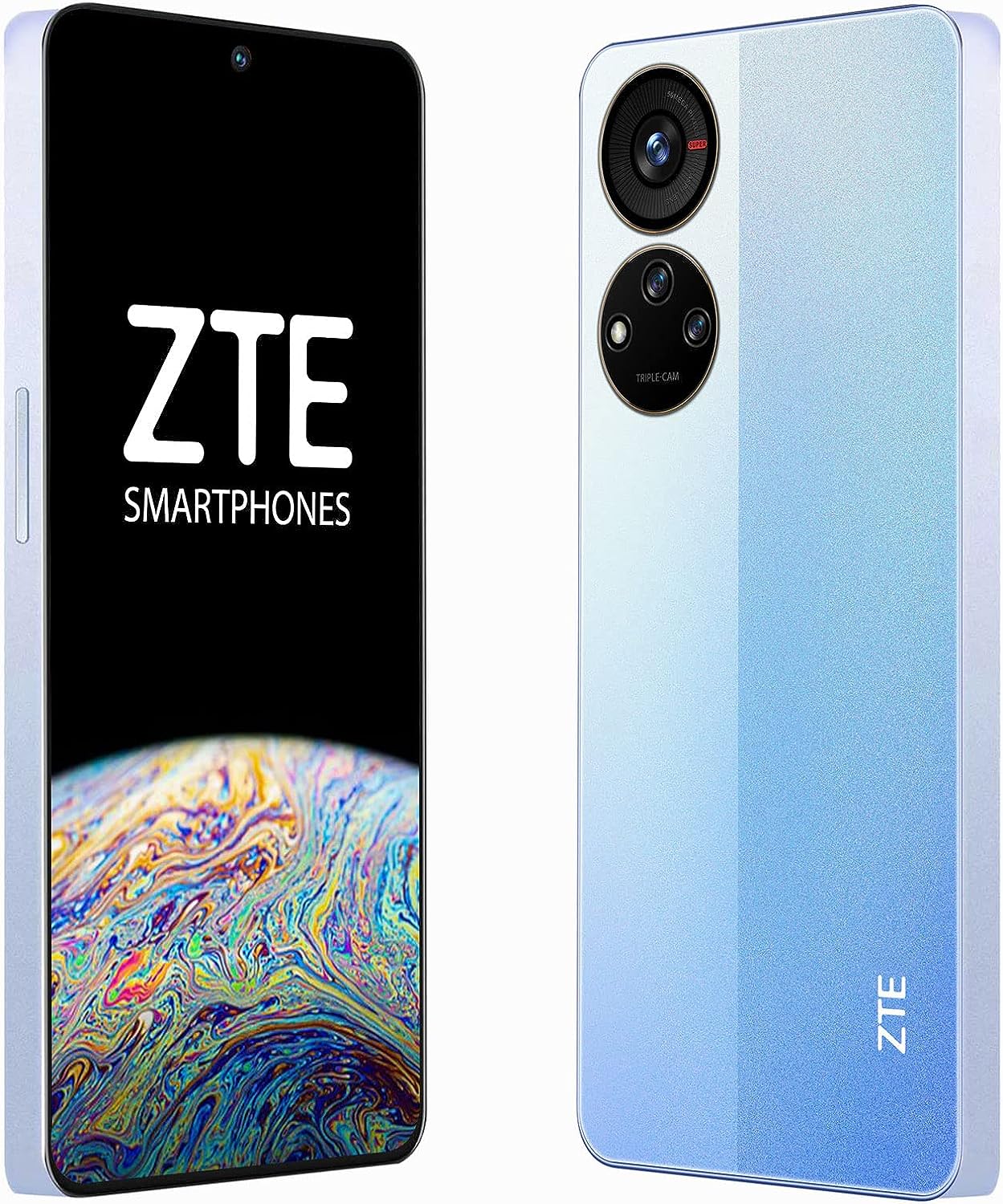 Foto 3 pulgar | Celular Zte Axon 40 SE color Azul Reacondicionado