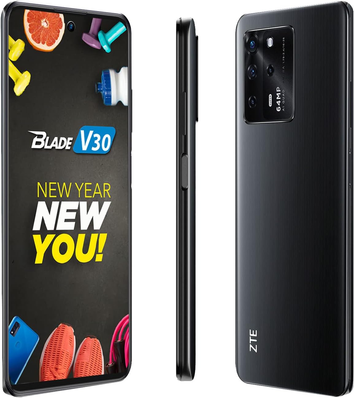 Foto 2 | Celular Zte Blade V30 color Negro Reacondicionado