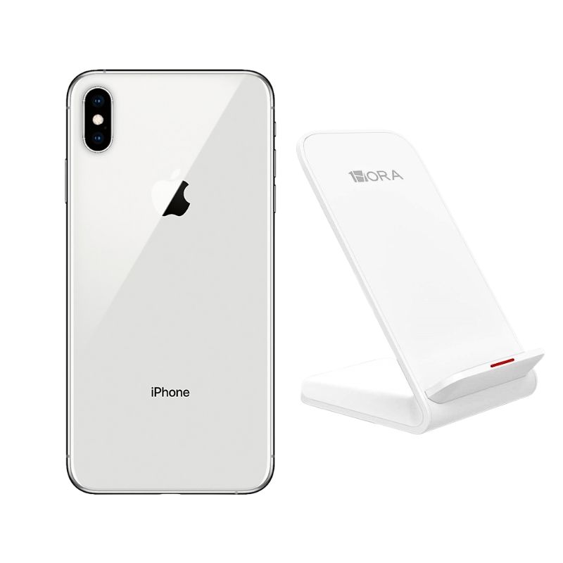 Foto 2 pulgar | Celular Iphone Xs 64gb Plata Reacondicionado + Base Cargador