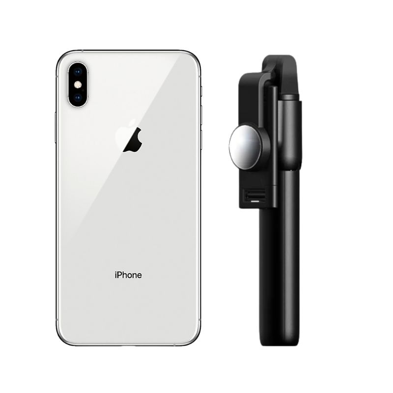 Foto 2 pulgar | Celular iPhone Xs 256gb Plata Reacondicionado + Bastón Bluetooth