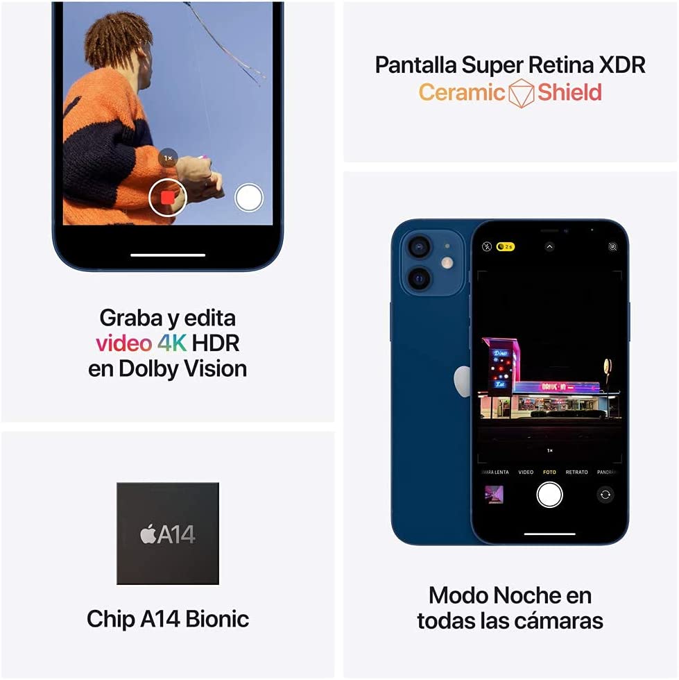 Foto 4 pulgar | Apple Iphone 12 Mini 64gb Negro