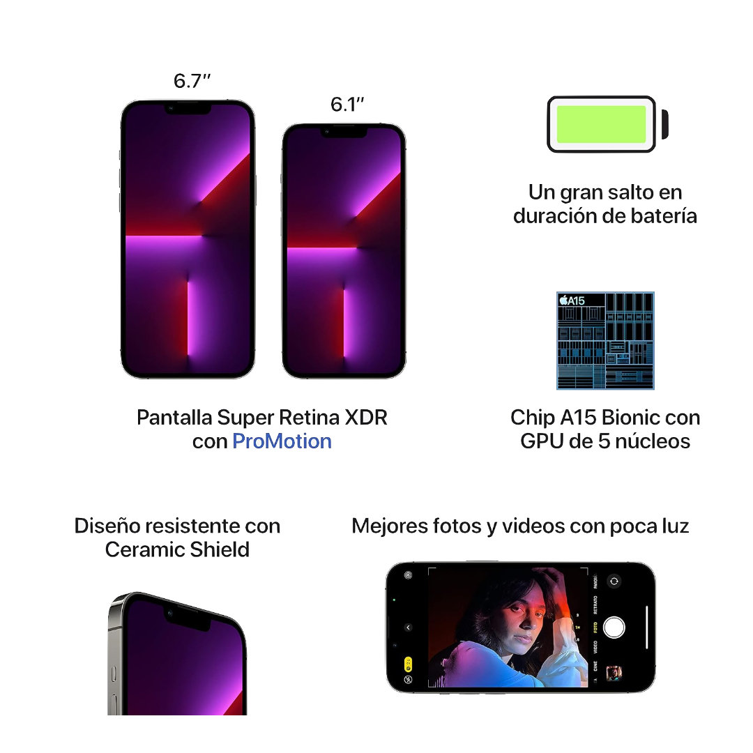 Foto 8 pulgar | Apple iPhone 13 Pro Max (1 Tb) - Color Grafito (Reacondicionado)