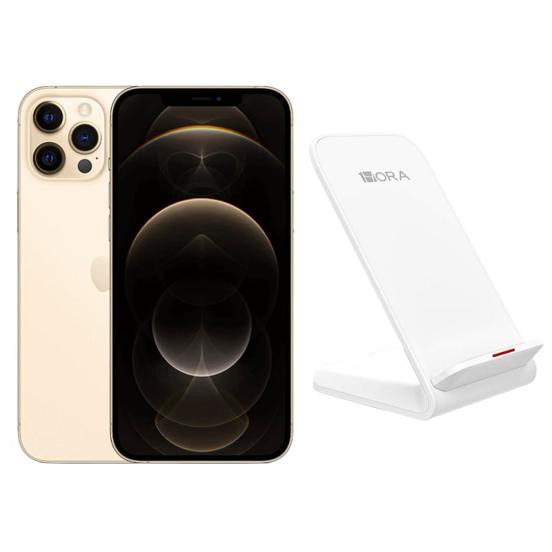 IPhone 12 Pro Reacondicionado 256gb color Dorado + Base Cargador
