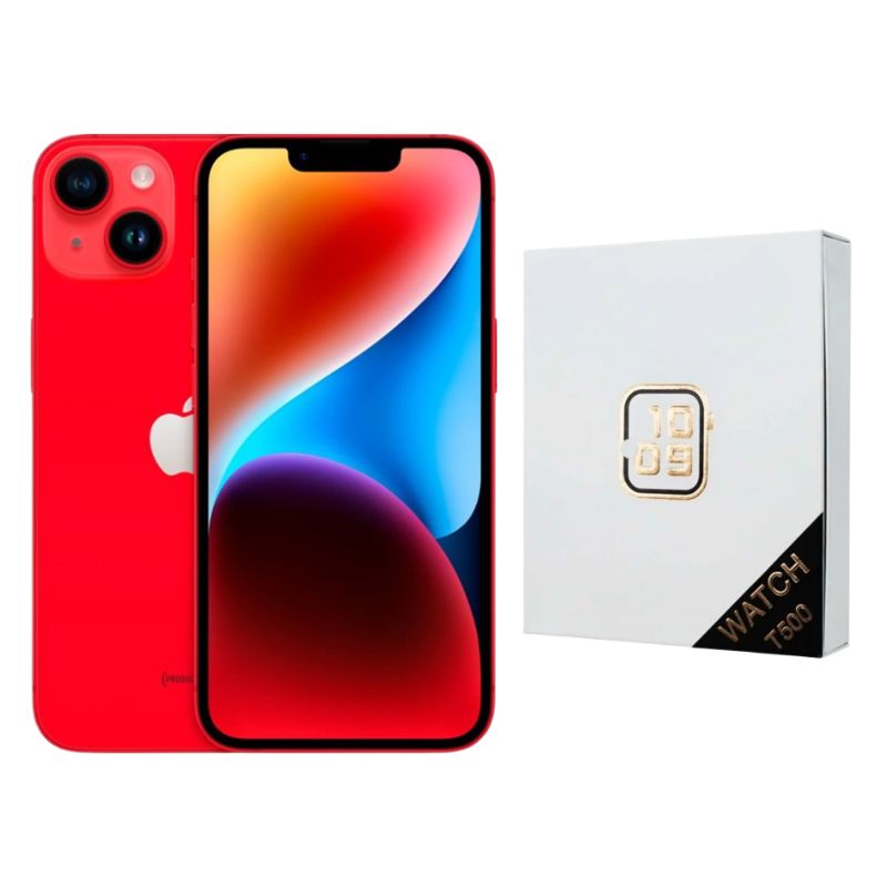 iPhone 14 128gb Rojo E-sim Reacondicionado + Reloj Genérico