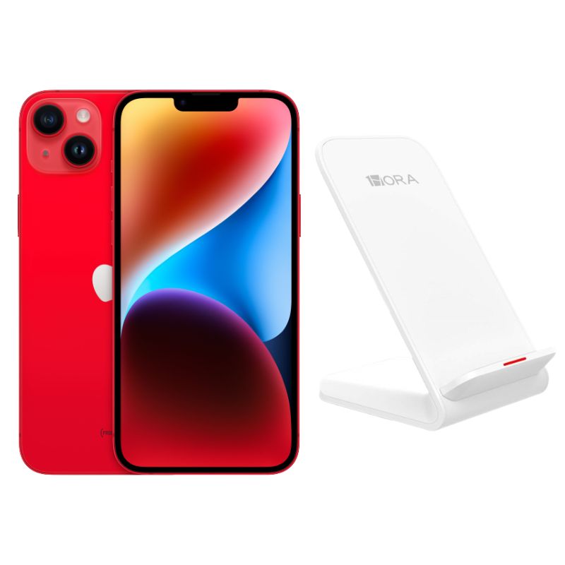 IPhone 14 128gb Rojo E-sim Reacondicionado + Base Cargador