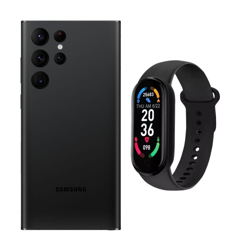 Foto 1 | Samsung S22 Ultra 512gb Negro Reacondicionado + Brasalete Genérico