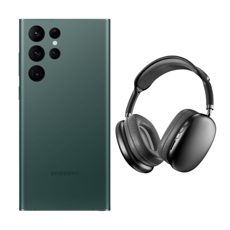 Foto 1 | Samsung S22 Ultra 512gb Verde Reacondicionado + Diadema Genérica