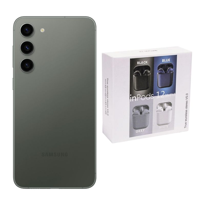 Samsung S23 128gb Verde Reacondicionado + Audífonos Genéricos