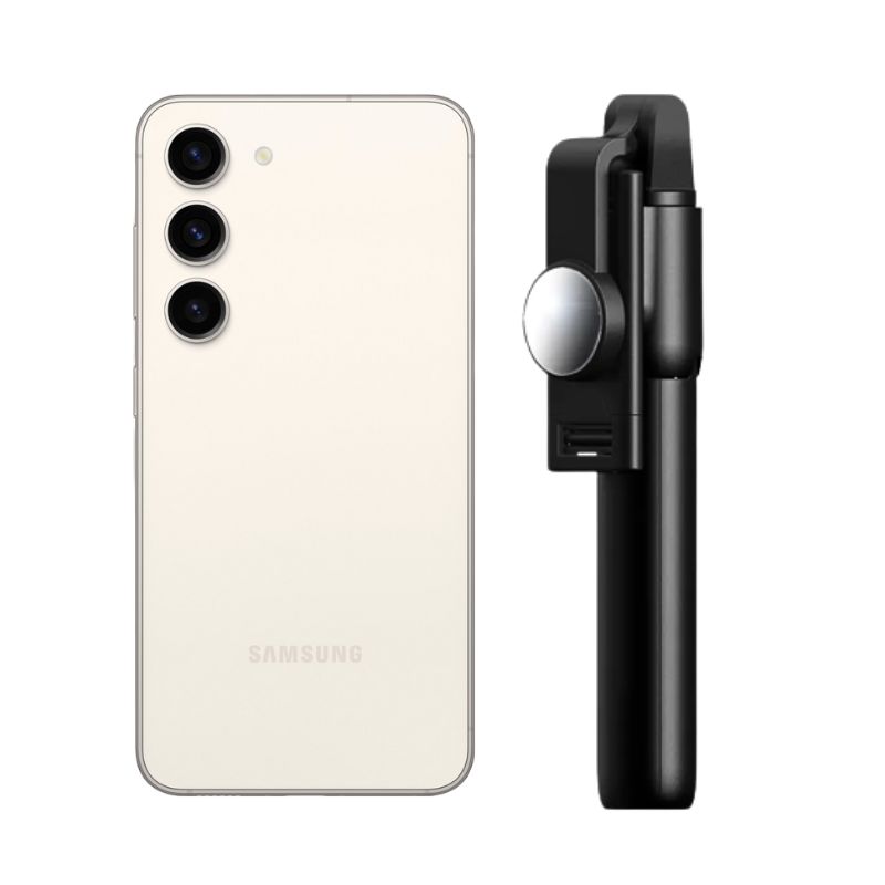 Foto 1 | Samsung S23 128gb Beige Reacondicionado + Bastón Bluetooth