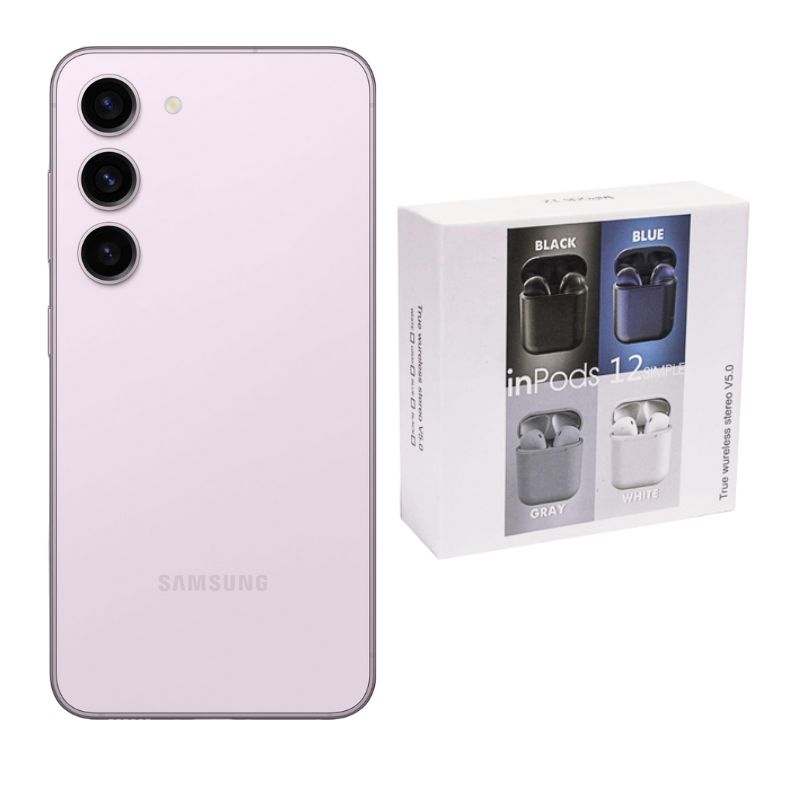 Samsung S23 128gb Lila Reacondicionado + Audífonos Genéricos