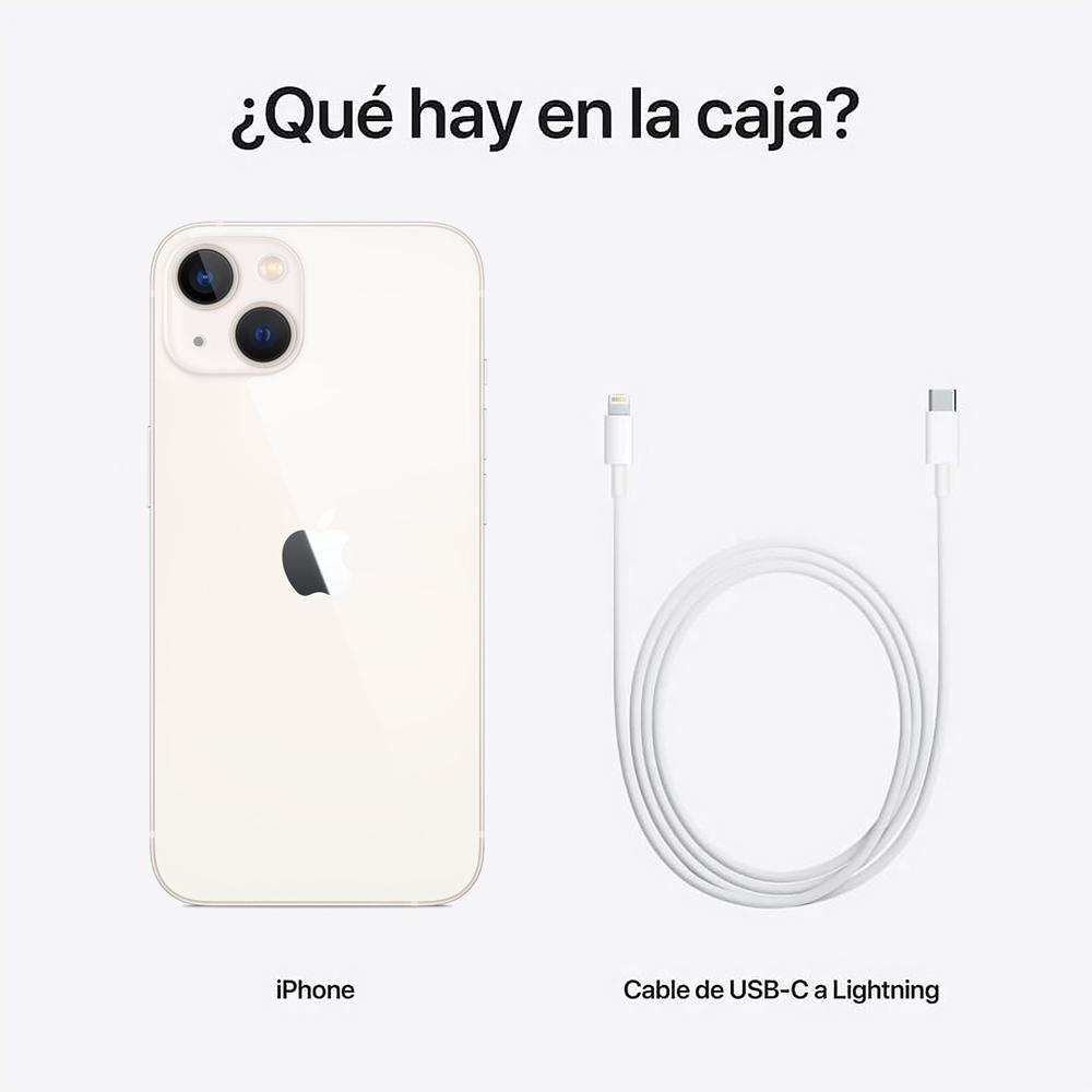 Foto 3 pulgar | Celular Apple IPhone 13 128gb Oled Retina Xdr 6.1'' Blanco + Audífonos Reacondicionado