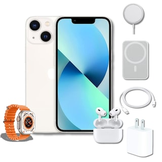 Foto 1 | iPhone 13 Blanco Reacondicionado 128 Gb + Accesorios