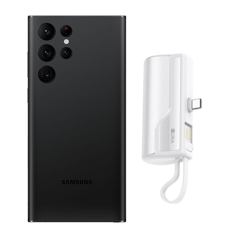 Foto 1 | Galaxy S22 Ultra 128gb Negro Reacondicionado + Mini Batería Portátil