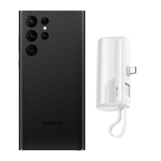 Foto 1 | Galaxy S22 Ultra 128gb Negro Reacondicionado + Mini Batería Portátil