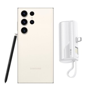 Foto 1 | Galaxy S23 Ultra 256gb Beige Reacondicionado + Mini Power Bank